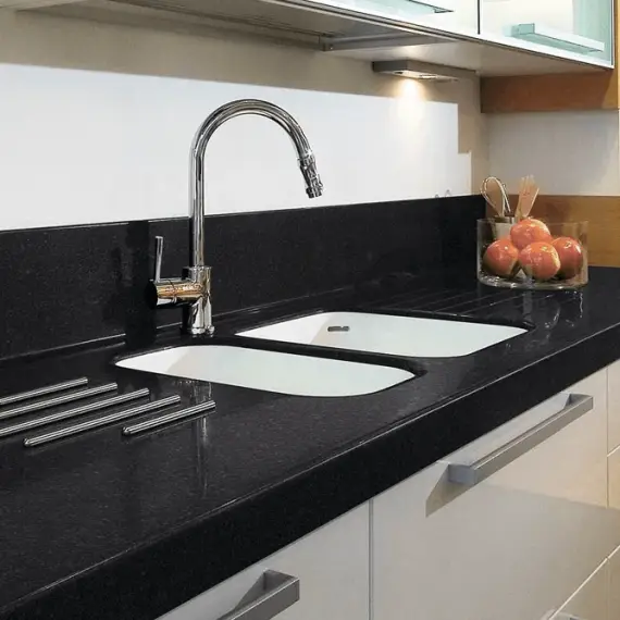 Angola Black 2 countertop, marble countertop, kitchen countertop