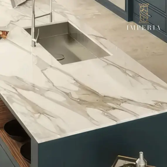 aura, porcelain kitchen countertop, countertop