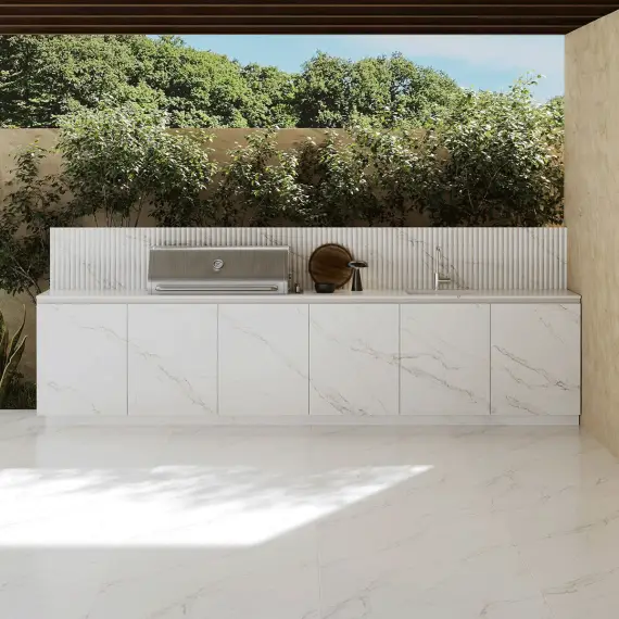 Bianco Diana, sintered stone kitchen countertop, countertop