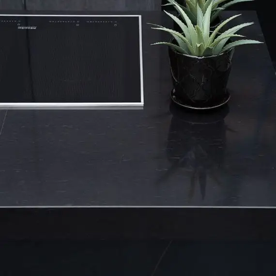 Majestic Black 1 quartz countertop, kitchen countertop,