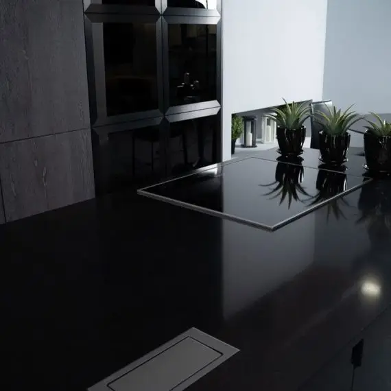 Majestic Black 2 quartz countertop, kitchen countertop,