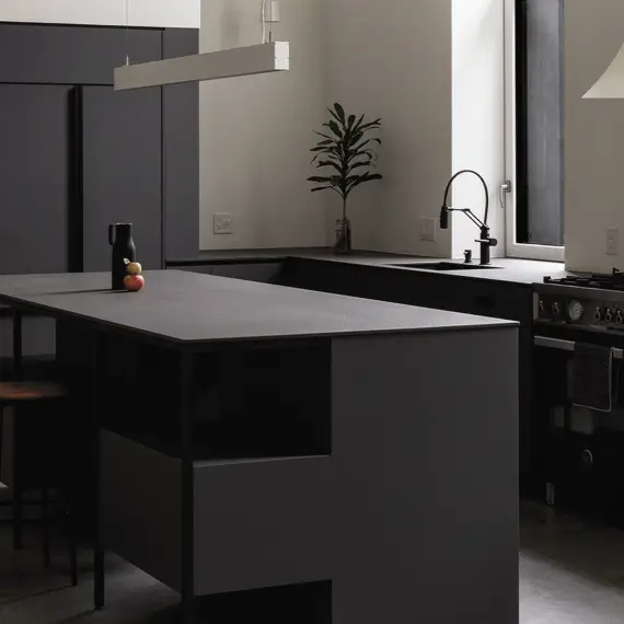 Nero Antracite, kitchen countertop, porcelain countertop