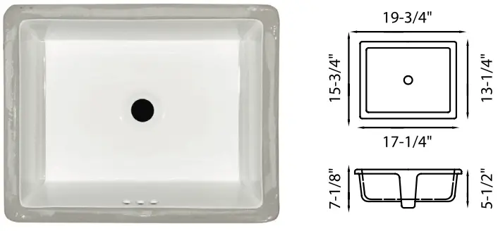 sink, sink dimensions, sink options, porcelain sink