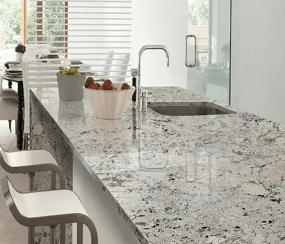 White Ice 1 countertop, granite countertop, kitchen countertop