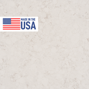Golden Gate, a creamy white countertop with soft gold veining sample countertop that's made in the USA