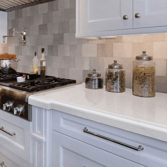 calacatta miraggio quartz kitchen design